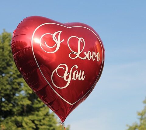 Ballons en forme de cœur