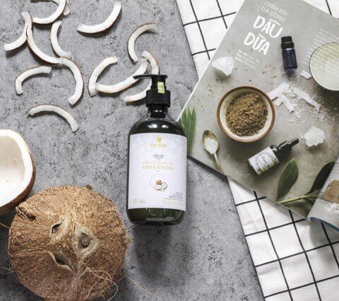aloe vera et l'huile coco