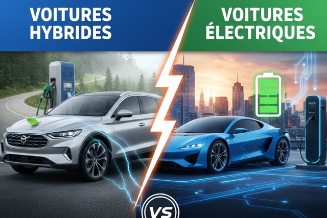 Voitures hybrides vs électriques