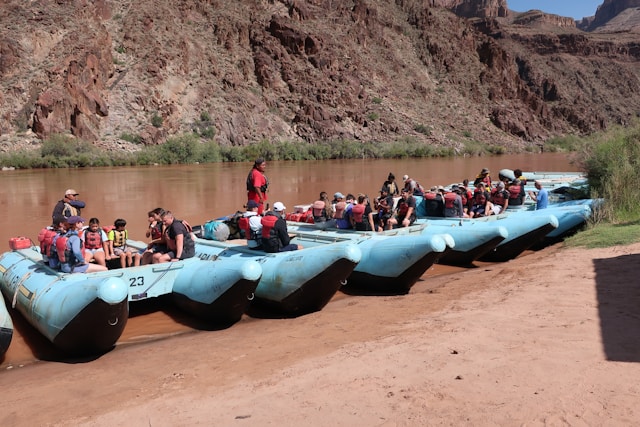 Bateaux de Rafting