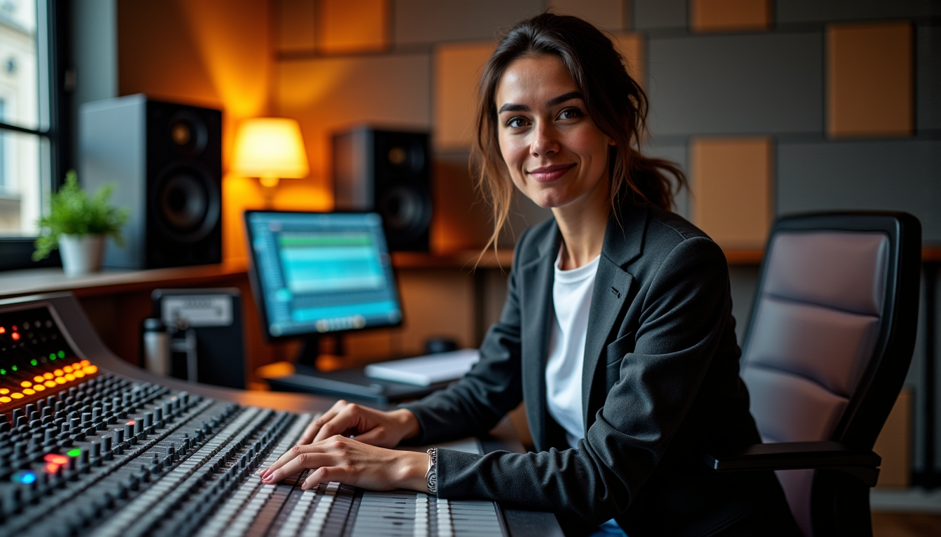 Un projet d'album réussi par une ingénieure du son paris